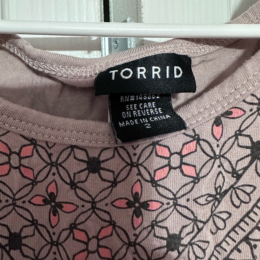 Torrid Tank Top with Patterned Design - Picture 2 of 2